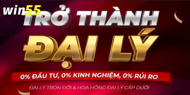 Đãi ngộ tuyệt vời dành cho đại lý nhà cái Win55