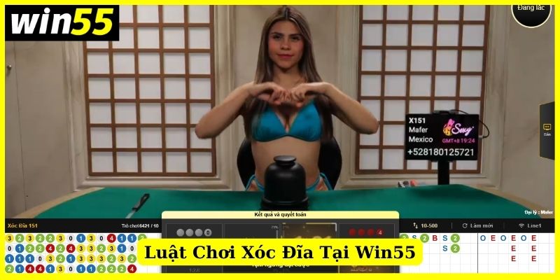 Luật chơi xóc đĩa Win55 mới nhất