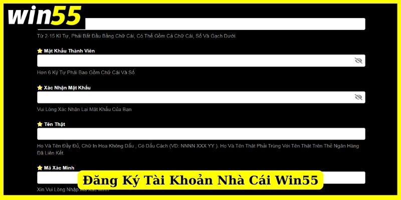 Hướng dẫn quy trình đăng ký tham gia Win55